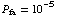 P _ fa = 10^(-5)